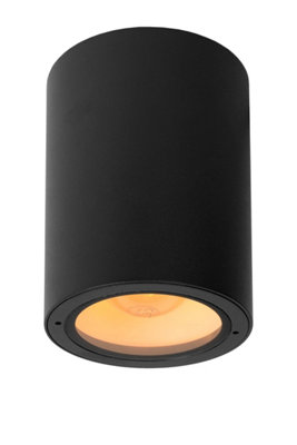 Lucide Volantis Modern Surface Mounted Ceiling Spotlight Outdoor 10,8cm - 1xE27 - IP54 - Black