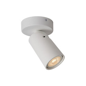 Lucide Xyrus Modern Ceiling Spotlight 9cm - LED Dim to warm - GU10 - 1x5W 2200K/3000K - White
