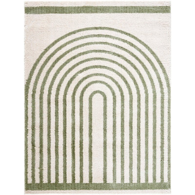 LUCILE Machine Washable High Pile Area Rug 140 x 200 cm