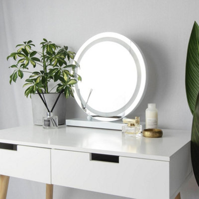 Round mirror deals with light ikea