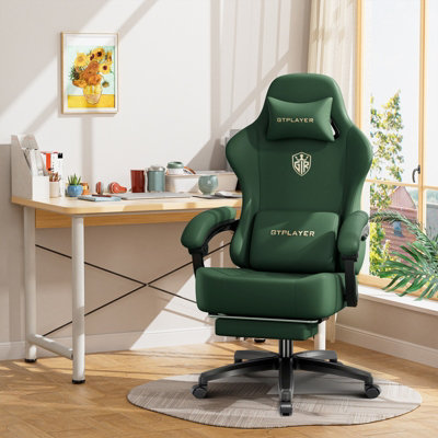 LUCKRACER Gaming Chair, Ergonomic Computer Chair with Footrest and ...