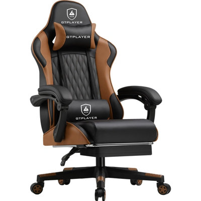 LUCKRACER Gaming Chair, Ergonomic Computer Chair with Footrest, Height ...