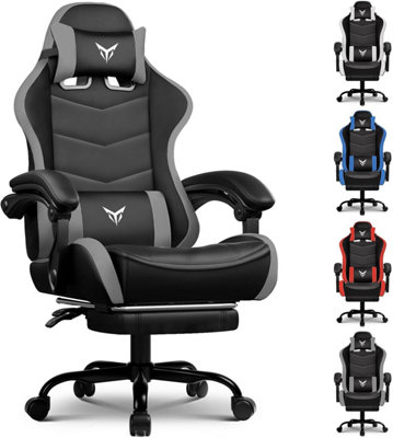 LUCKRACER Gaming Chair, Heavy Duty Computer Chairs with Footrest ...
