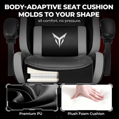 LUCKRACER Gaming Chair, Heavy Duty Computer Chairs with Footrest ...