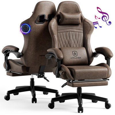 LUCKRACER Gaming Chair with Speakers, Ergonomic Computer Chairs with ...