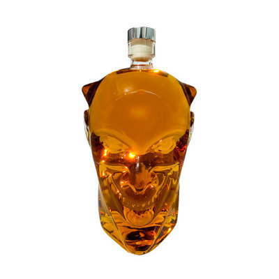 Lucky Devils Glass Head Decanter