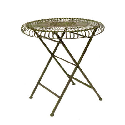 Lucton 3 Piece Garden Table & 2 Chair Set - Folding Vintage Garden Bistro Set