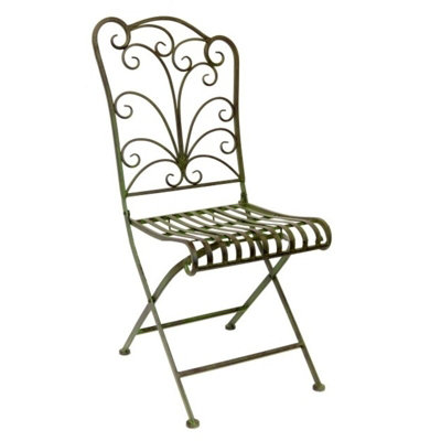Lucton 3 Piece Garden Table & 2 Chair Set - Folding Vintage Garden Bistro Set