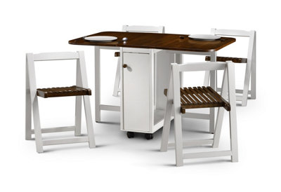 Lucy Gate Leg Table Dining Set - Table + 4 Chairs