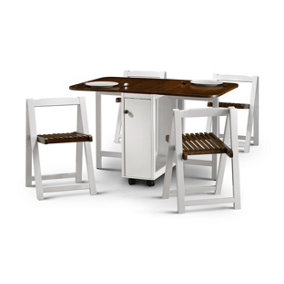 Lucy Gate Leg Table Dining Set - Table + 4 Chairs