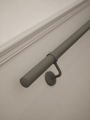 Luddington Textured Grey Straight Flight 1.2m Handrail Systems