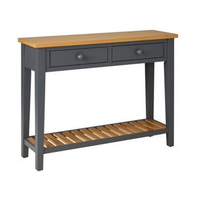 Ludlow Slate Grey Console Table - Large