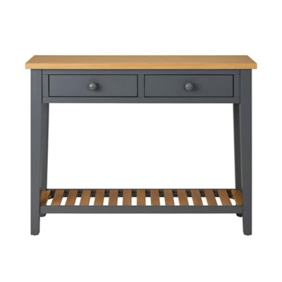 Ludlow Slate Grey Console Table - Large