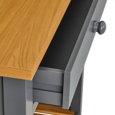 Ludlow Slate Grey Console Table - Large