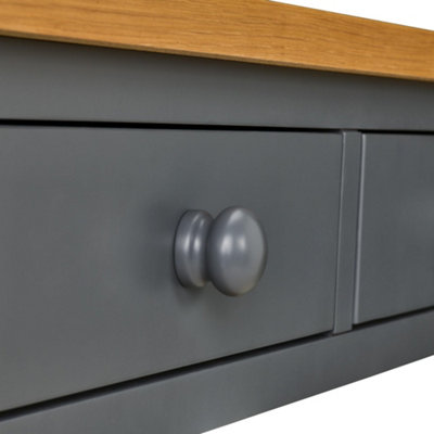 Ludlow Slate Grey Console Table - Large