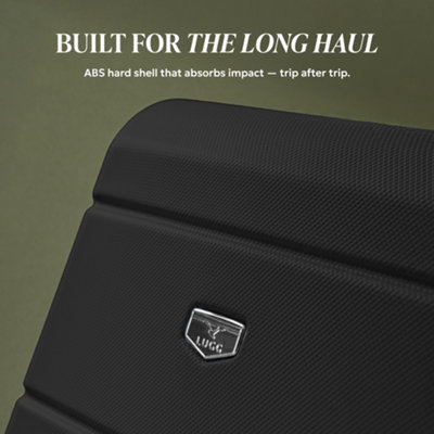 LUGG 15 Inch Jetset Lightweight Travel Cabin Bag ABS Shell Protection ...
