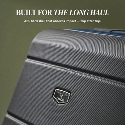 LUGG 15 Inch Jetset Lightweight Travel Cabin Bag ABS Shell Protection ...
