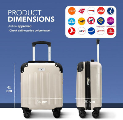 LUGG 15 Inch Skywander Lightweight Underseat Cabin Bag EasyJet Approved ...
