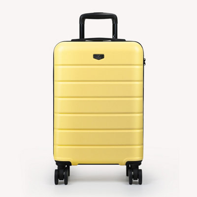 Lugg Flex 20 inch Cabin Suitcase in Clearance, 55 x 35 x 20cm, 32L, Lemon