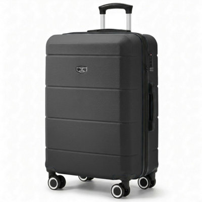 LUGG Jetset 24inch Lightweight Travel Carry On Suitcase, ABS, Water ...