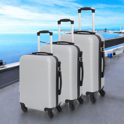 LUGGIT 3 Pcs Travel Lightweight Trolley Luggage Suitcase Set of 3 Sizes ...