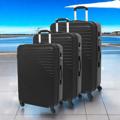 LUGGIT 3 Pcs Travel Lightweight Trolley Luggage Suitcase Set of 3 Sizes ...