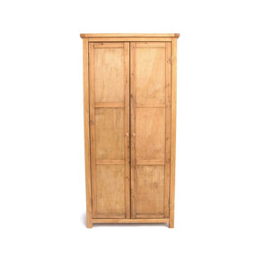 Lugo 2 Door Wardrobe Wood Knob