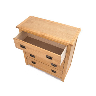 Lugo 4 Drawer Chest of Drawers Bras Drop Handle