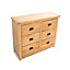 Lugo 6 Drawer Chest of Drawers Bras Drop Handle