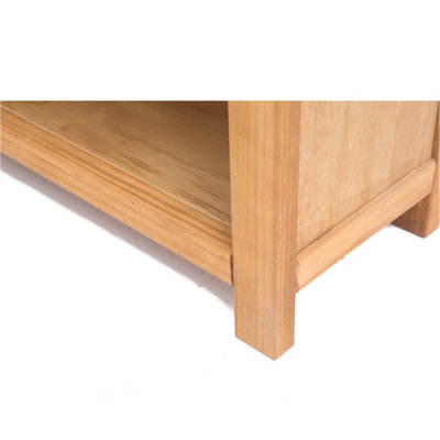 Lugo Waxed Bookcase 90x90x30cm