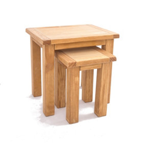 Lugo Waxed Set of 2 Nest of Tables