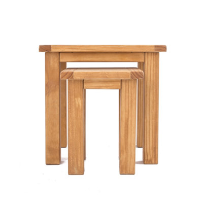 Lugo Waxed Set of 2 Nest of Tables