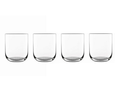 Luigi Bormioli Sublime Clear Round Crystal Modern Durable Glasses Set 450ml Pack of 4