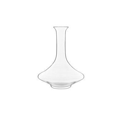 Luigi Bormioli Supremo Clear Crystal Dishwasher Safe Modern Decanter with Curved Design 750ml