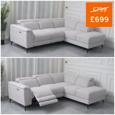 Reclining couch with discount chaise