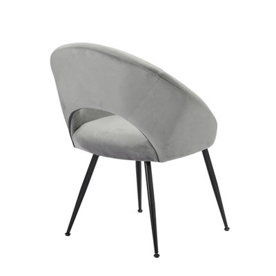 Lulu Dining Chair Grey (Pack of 2)
