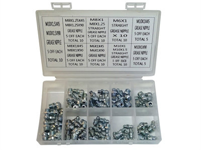 Lumatic 54-7014 Grease Nipple Selection Box Metric LUM547014