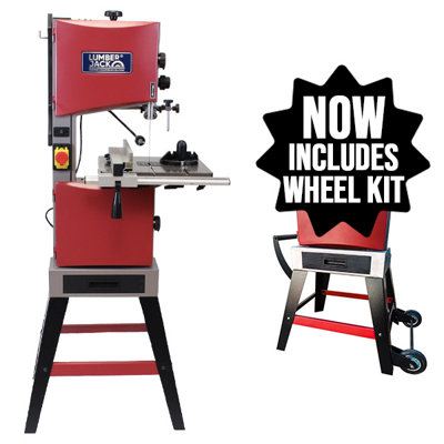 Lumberjack 10" Bandsaw Professional Compact Floorstanding Woodworking Precision, Power & Space Saving Design