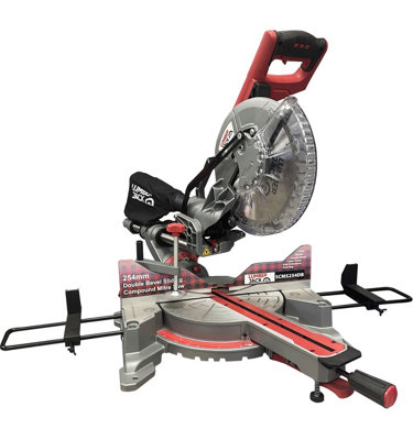Lumberjack 10" Mitre Saw Double Bevel Sliding Compound Action with Laser
