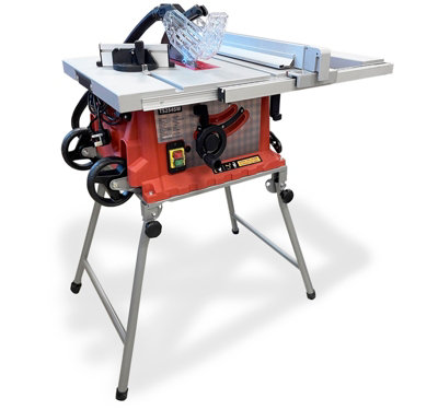 Lumberjack 10" Portable Folding Table Saw 254mm with Wheels