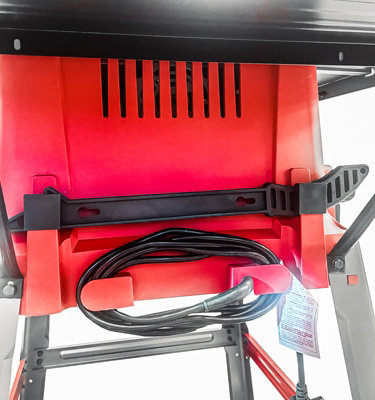 Lumberjack 10" Table Saw with Leg Stand Side Extensions Fence & 48T Blade