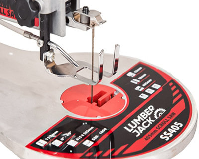 Lumberjack 16" Variable Speed Scroll Saw with LED Light Flexi Shaft & Foot Pedal