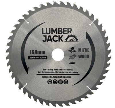 Lumberjack 160mm 48T Trade Circular Saw Blades 20mm Bore Fits Festool TS55