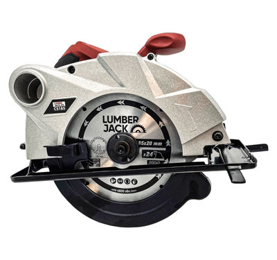 Lumberjack 185mm Circular Saw Multi Purpose 1400W Bevel Angle 240V Red - 3