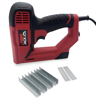 Lumberjack 2 In 1 Electric Staple And Nail Gun Stapler & Nailer Tacker ...