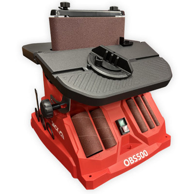 Lumberjack 2-IN-1 Oscillating Belt & Bobbin Spindle Sander 450W Bench Top Woodworking Machine