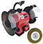 Lumberjack 200mm Bench Grinder Professional 550W Motor with LED Light Magnified Eye Shield & FREE Wire Wheel Included