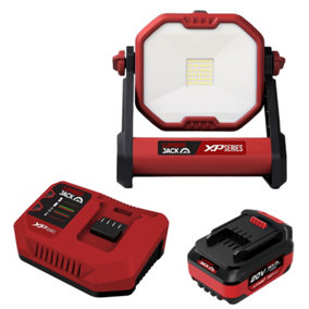 Lumberjack 20V Cordless LED Work Light Kit 1x 4Ah Battery & Fast Charger