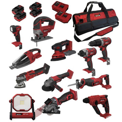 Lumberjack 20V Cordless Power Tool Kit 12 Pieces including Hammer ...