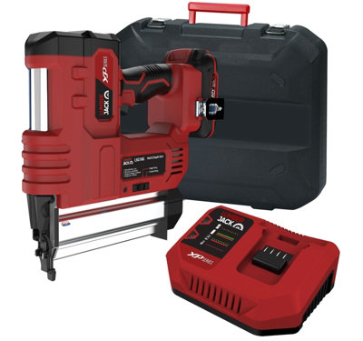 Lumberjack 20V Nailer and Staple Gun 1x Nail & Stapler 2Ah Battery Fast Charger & Storage Case